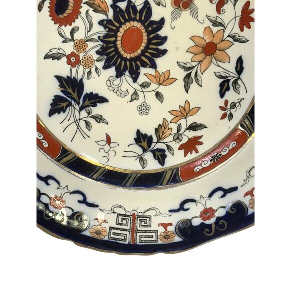 Antique Mason's Ironstone China England 'Windsor' 9.5" Luncheon Plate - Picture 6 of 11